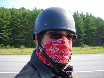 not customary riding gear in Vermont