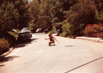 my first trip to Cali in 77, i pinched a board and went for a quick curb to curb slalom run